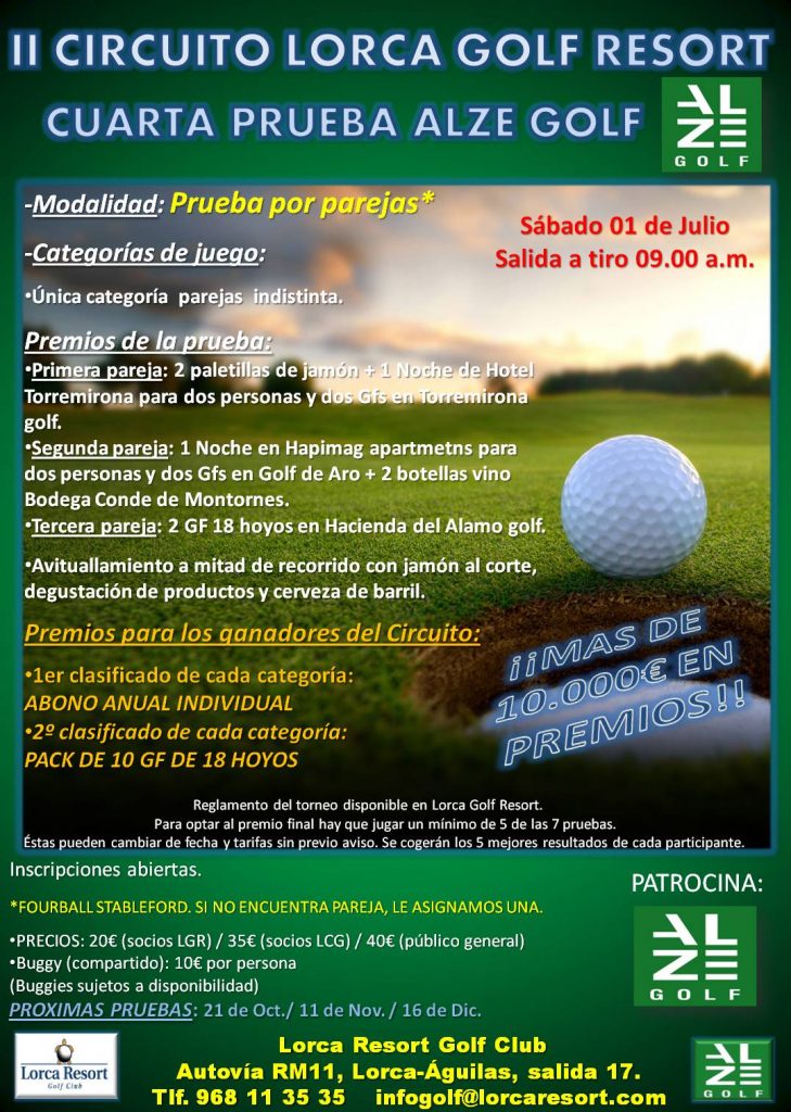 4ª PRUEBA II CIRCUITO LORCA GOLF RESORT 2017